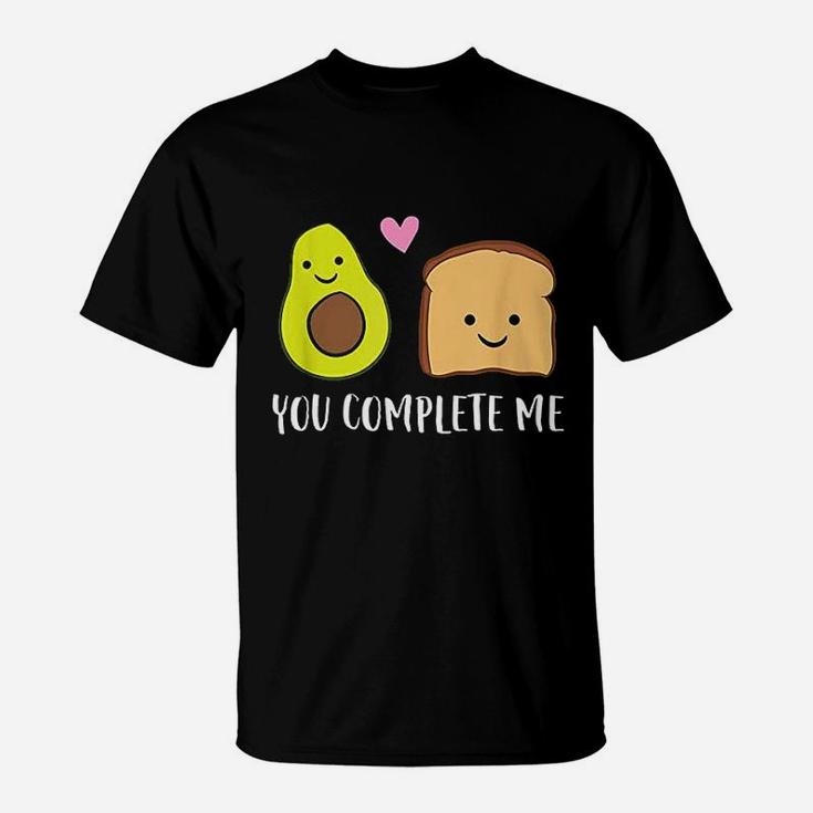 Avocado Toast You Complete Me Valentines Day T-Shirt