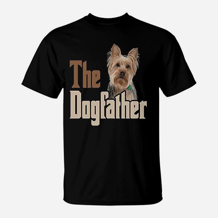Bageyou The Dogfather Yorkie Apron Dog Dad Kitchen Baking Chef Apron T-Shirt