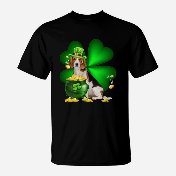 Beagle Shamrock St Patricks Day Irish Great Dog Lovers T-Shirt