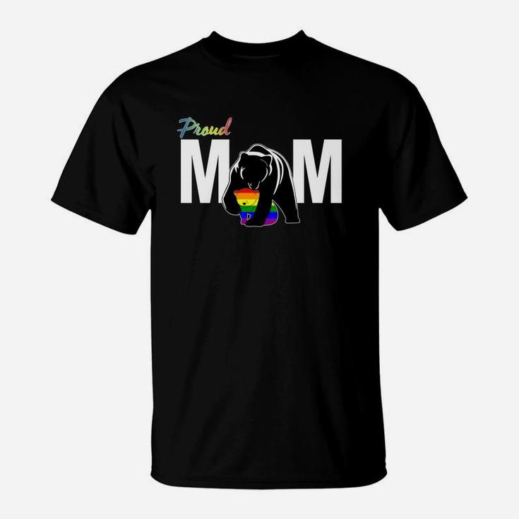 Bear Proud Mom Lgbt Pride T-Shirt