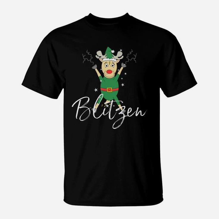 Beautiful Blitzen Cute Reindeer Funny Christmas Group Set Tee Shirt T-Shirt