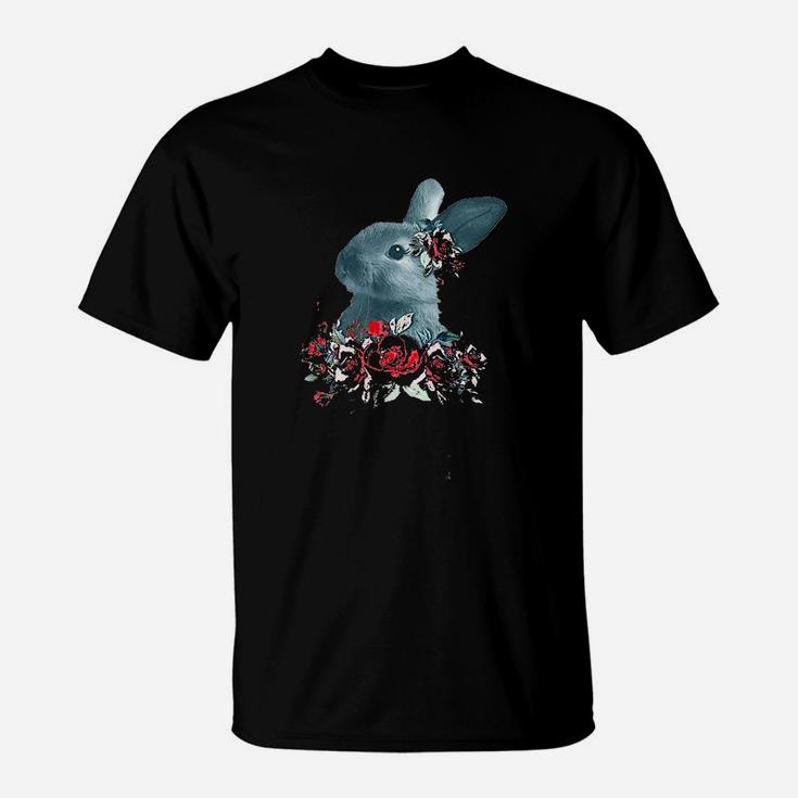 Beautiful Easter Bunny Vintage Floral Easter T-Shirt