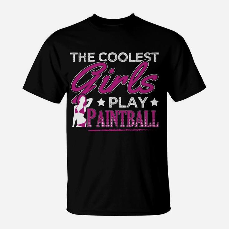 Begrenzte Coolste Mädchen Paintball T-Shirt