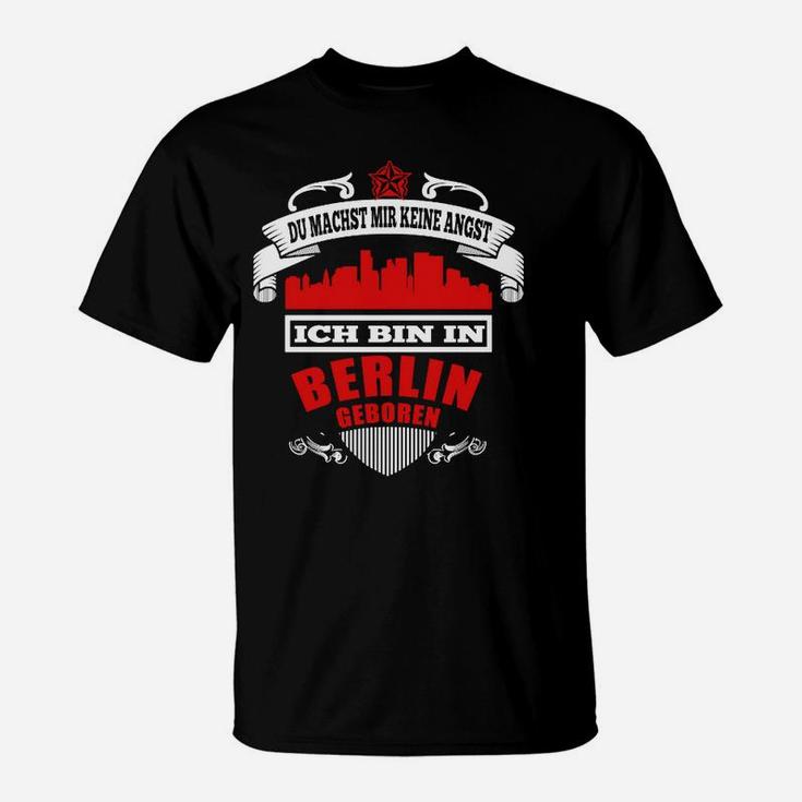 Berlin Stolz T-Shirt: Skyline & Spruch für Gebürtige Berliner