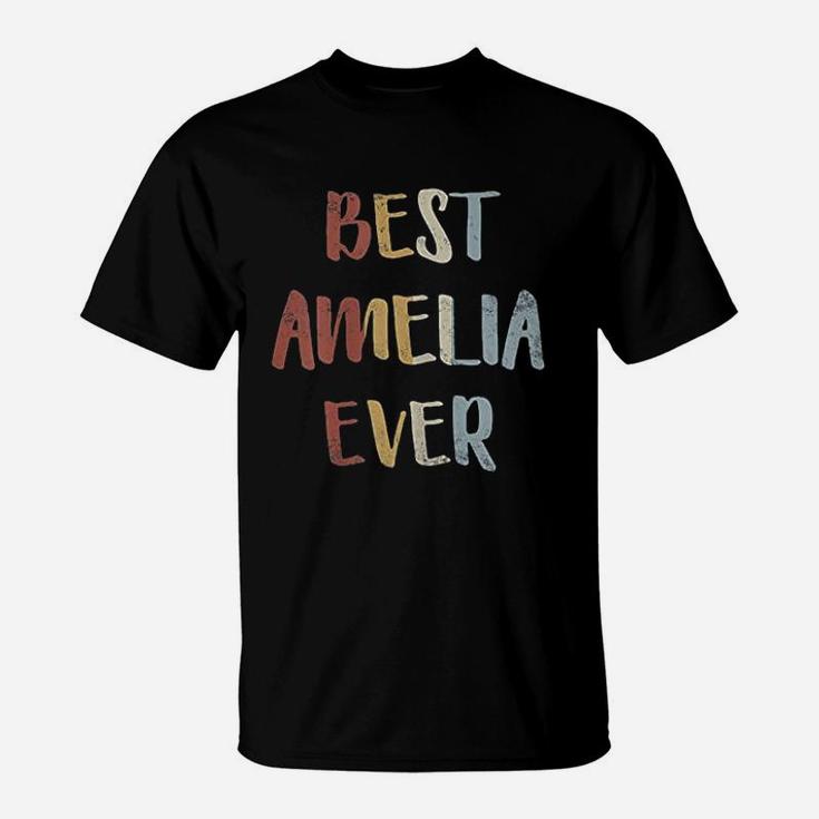 Best Amelia Ever Retro Vintage First Name Gift T-Shirt