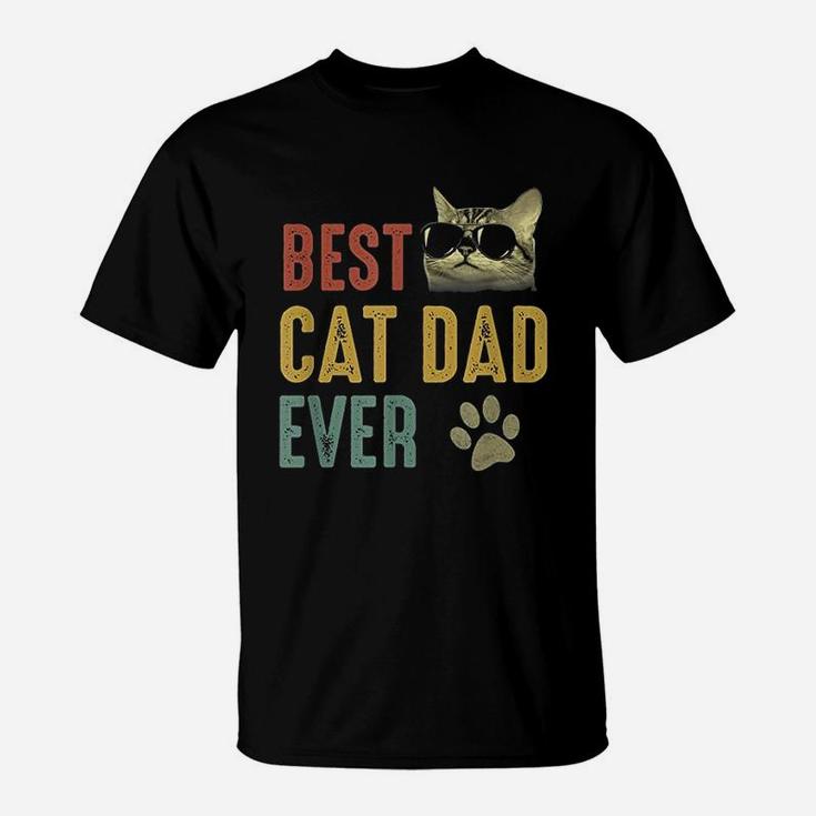 Best Cat Dad Ever Daddy Gift, best christmas gifts for dad T-Shirt