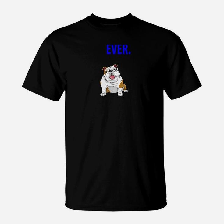 Best Dog Dad Ever Funny English Bulldogs Pups Back T-Shirt
