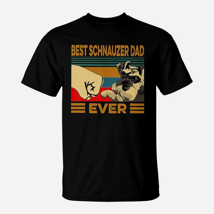 Best Schnauzer Dad Ever Retro Vintage T-shirt T-Shirt