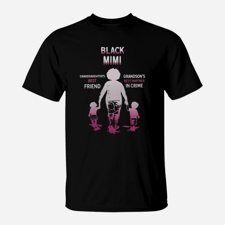 Black Month History Black Mimi Grandchildren Best Friend Family Love Gift T-Shirt