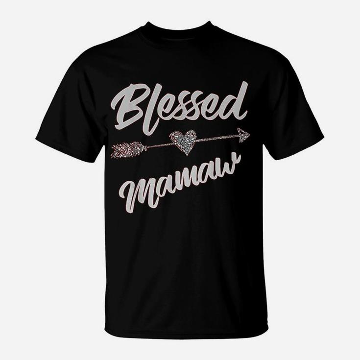 Blessed Mamaw Thanksgiving Funny Mother Wife Gift T-Shirt