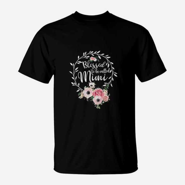 Blessed To Be Called Mimi T-Shirt Floral Grandma Shirt Blessed To Be Called Mimi T-Shirt Floral Grandma Shirt
