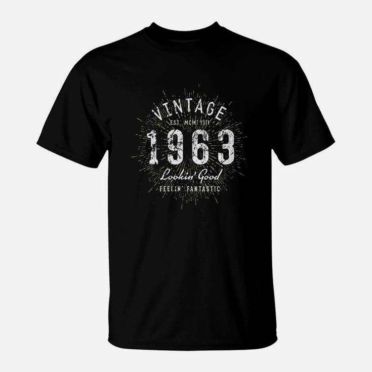 Born In 1963 Vintage 58th Birthday T-Shirt