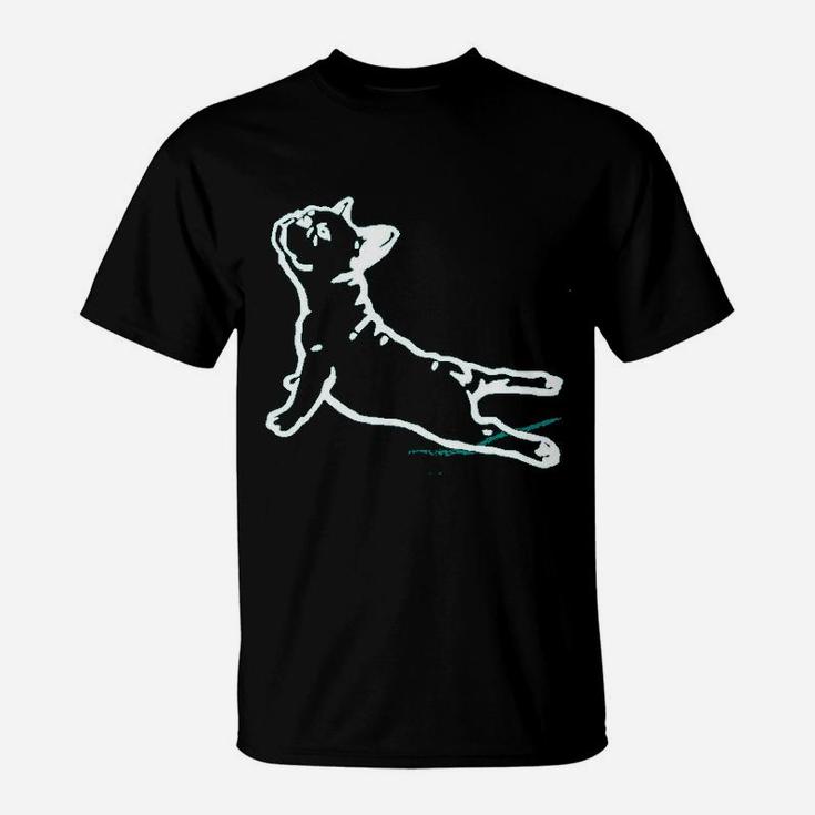 Bull Dog Funny Yoga Workouts T-Shirt