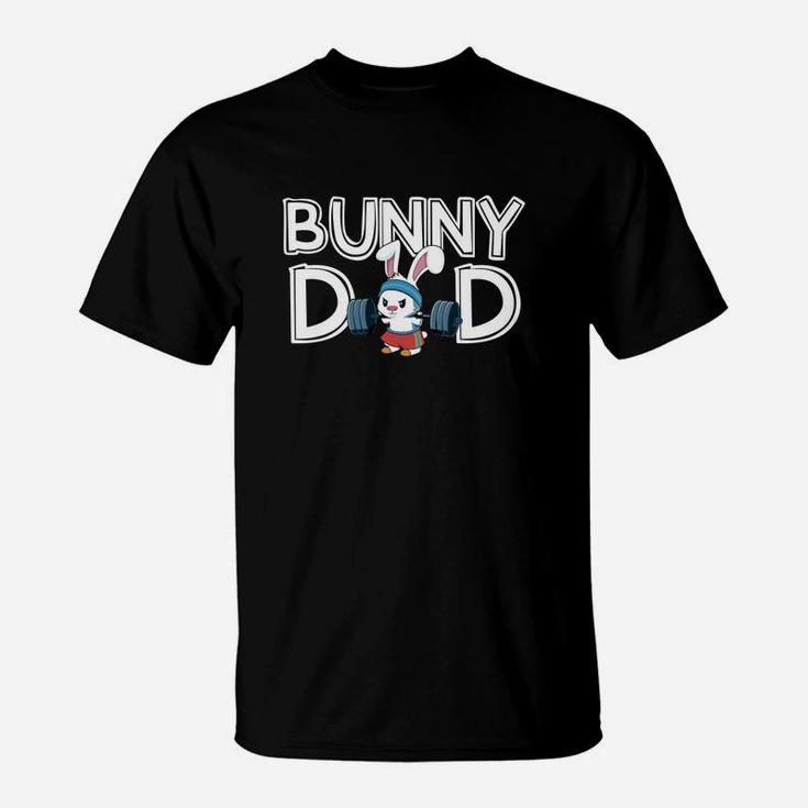 Bunny Dad Hare Daddy Fathers Day Bunny T-Shirt