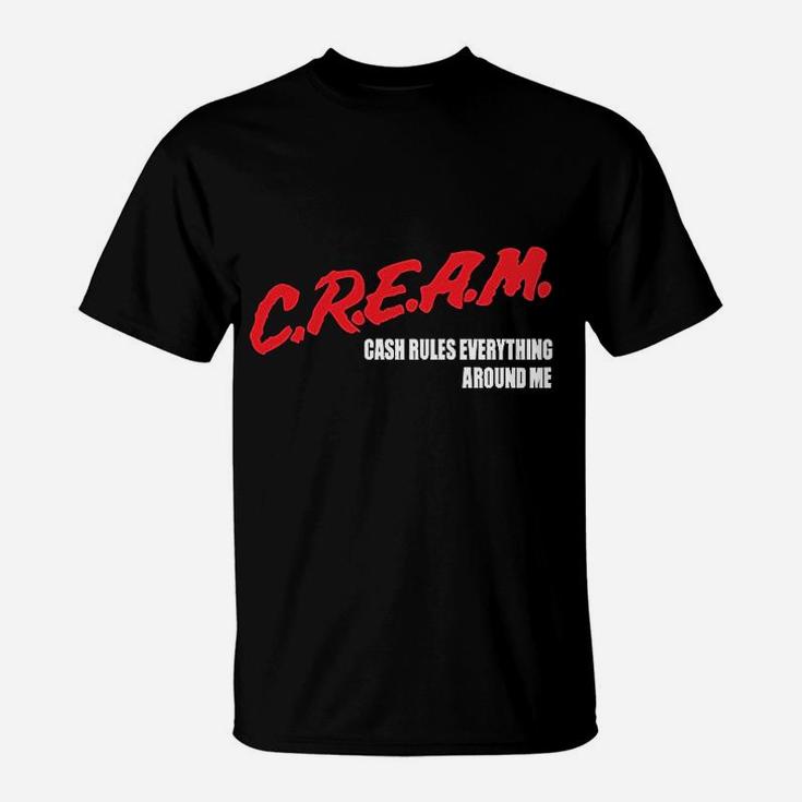 CREAM Cash Rules Everything Around Me Hip-Hop T-Shirt - Seseable