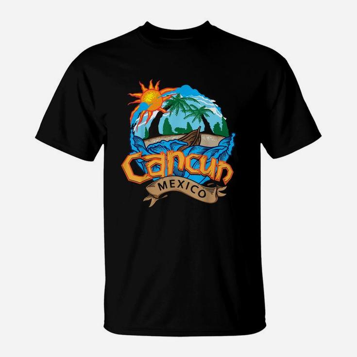 Cancun Mexico Beach Palm Tree Party Destination T-Shirt