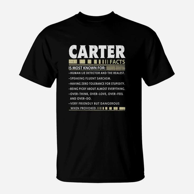 Carter Facts Carter Name T-Shirt