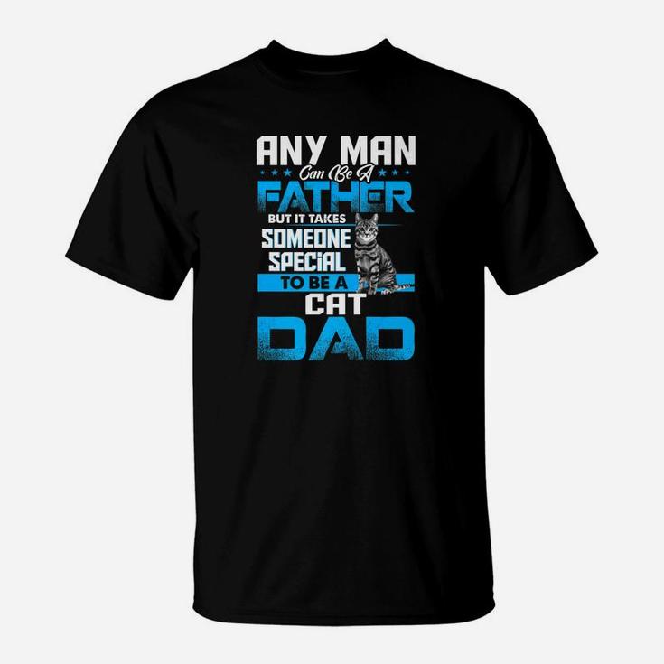 Cat Dad Animal Lovers Fathers Day Gif T-Shirt
