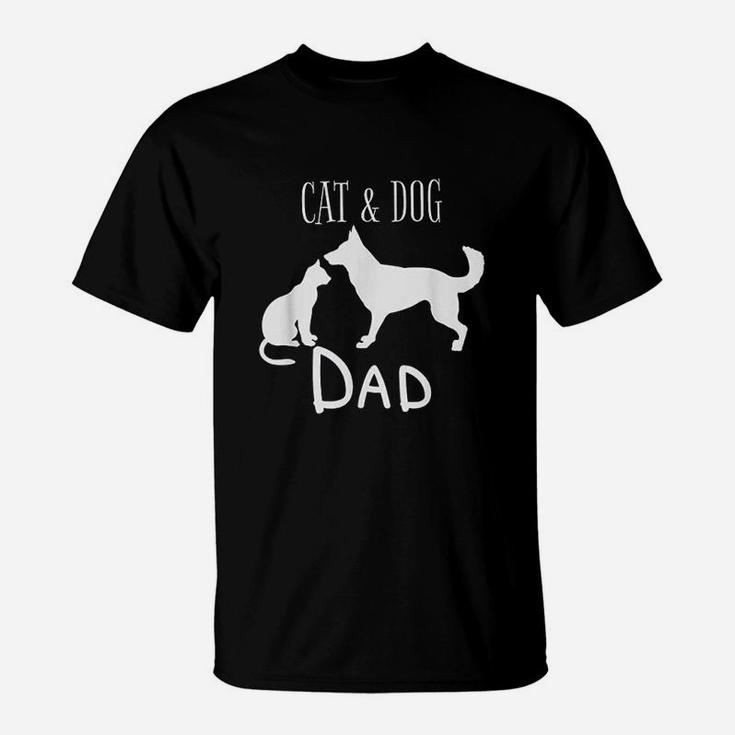 Cat Dog Dad Owner Cute Father Daddy Pet Animal Papa T-Shirt