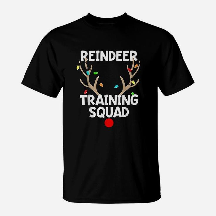 Christmas Running Reindeer Training Squad Matching T-Shirt