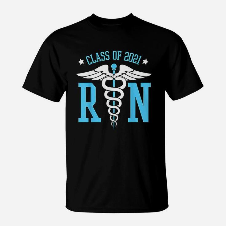 Class Of 2021 Rn Nurse Graduating Registered Nurse Gifts T-Shirt