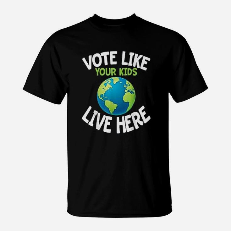 Climate Activist Earth Day Parent Child Fun Gift T-Shirt