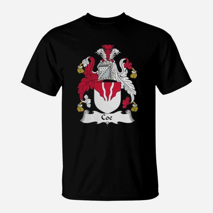 Coe Family Crest / Coat Of Arms British Family Crests T-Shirt