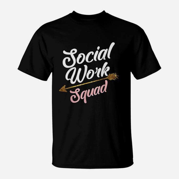 Cool Social Work Squad Funny Humanitarian Team Worker Gift T-Shirt