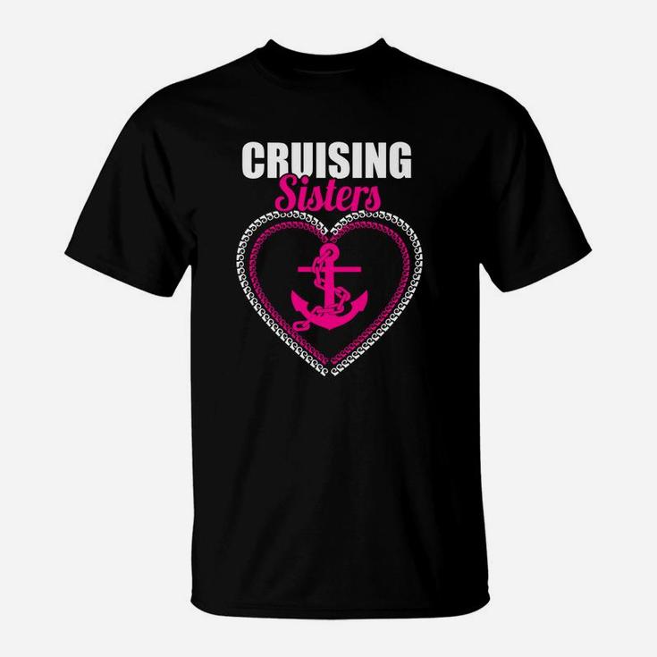 Cruising Sisters Funny Holiday Cruise Ship Summer T-Shirt