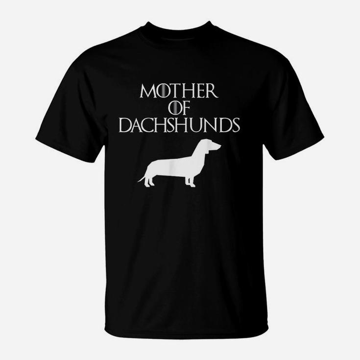 Cute And Unique White Mother Of Dachshunds T-Shirt