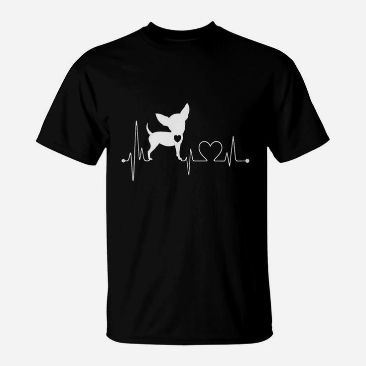 Cute Chihuahua Dog Heartbeats T-Shirt