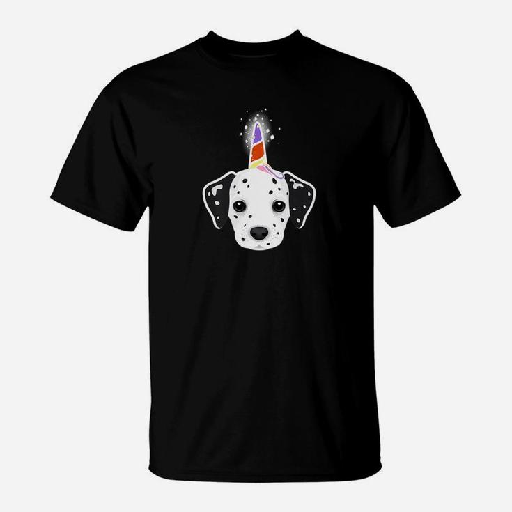 Cute Dalmatian Unicorn Funny Premium For Dog Lovers T-Shirt