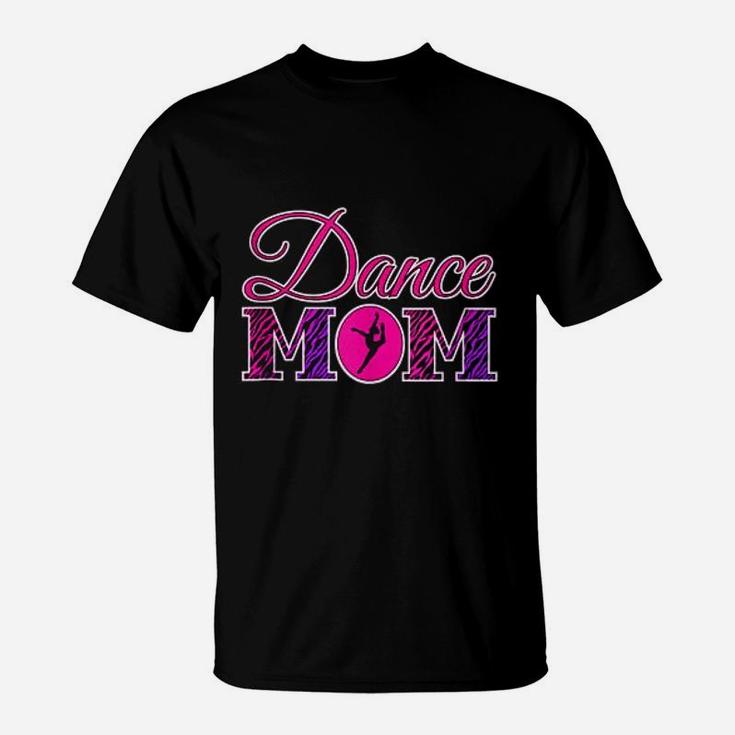 Cute Dance Mom Gift Zebra Print Dance Mom T-Shirt