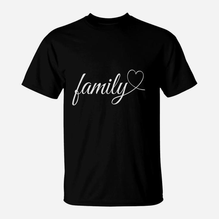 Cute Family Heart Art T-Shirt