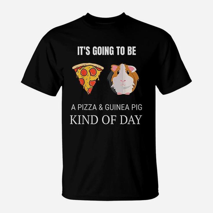 Cute Funny Guinea Pig Lover Pizza Lover Graphic T-Shirt