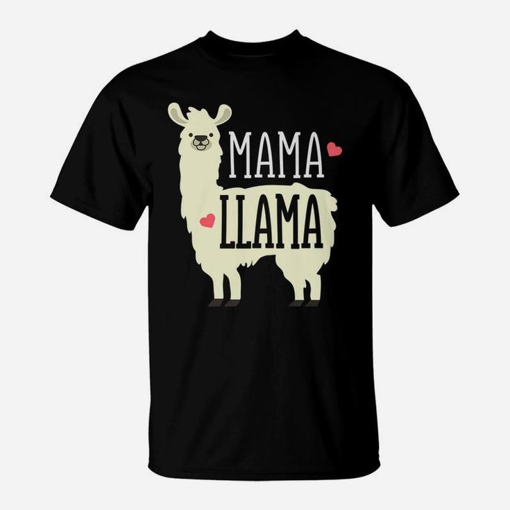 Cute Mama Llama Family Zoo Trip Mothers Day Gift T-Shirt