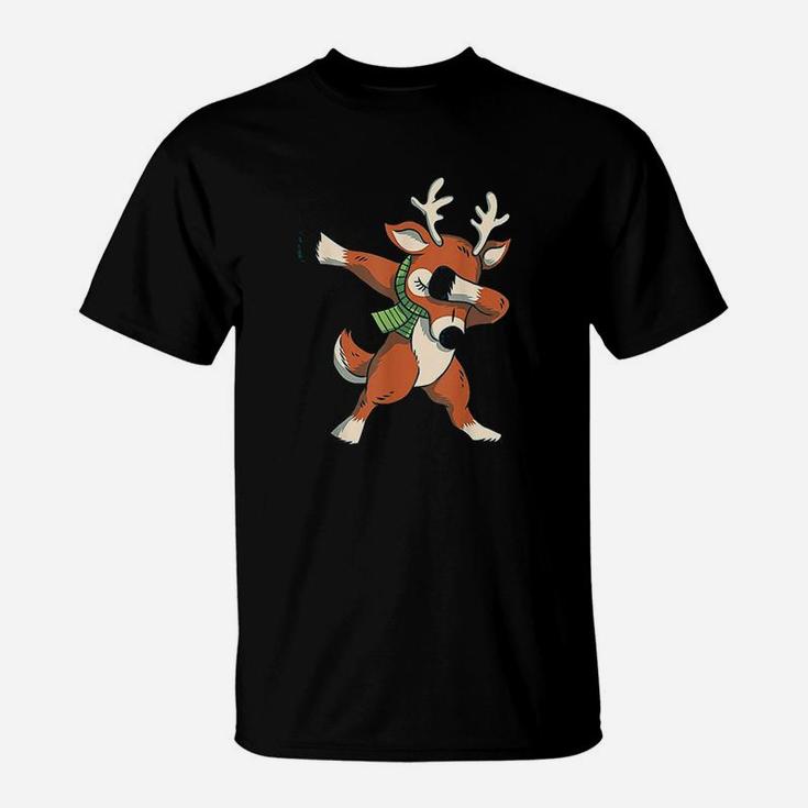 Dabbing Christmas Reindeer T-Shirt