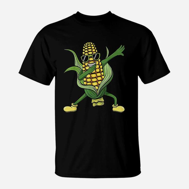 Dabbing Corn Cob Dancing Corn Farm Farmer Gift T-Shirt