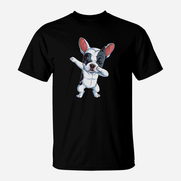 Dabbing French Bulldog Kids Boys Dog Lover Dab Gift T-Shirt