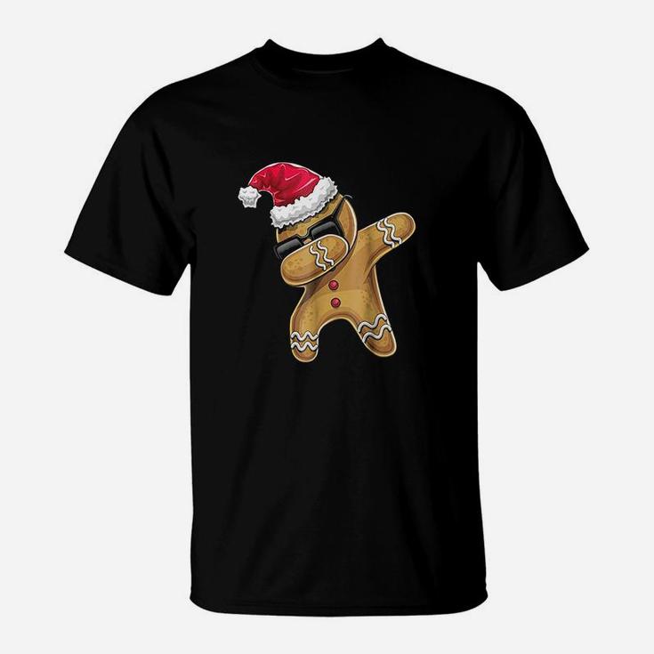 Dabbing Gingerbread Man Christmas Baking T-Shirt