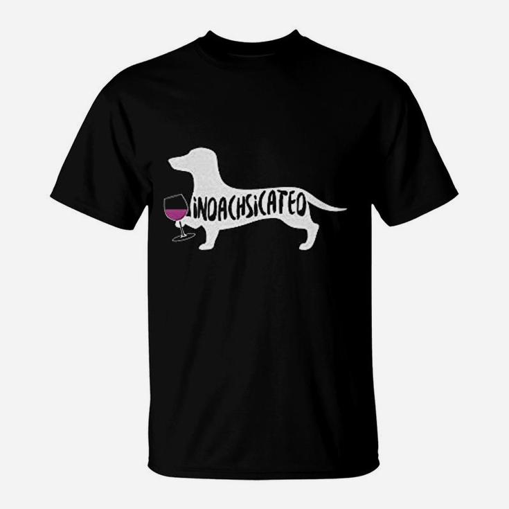 Dachshund The Red Wine Champagne Lover Wine Lover T-Shirt