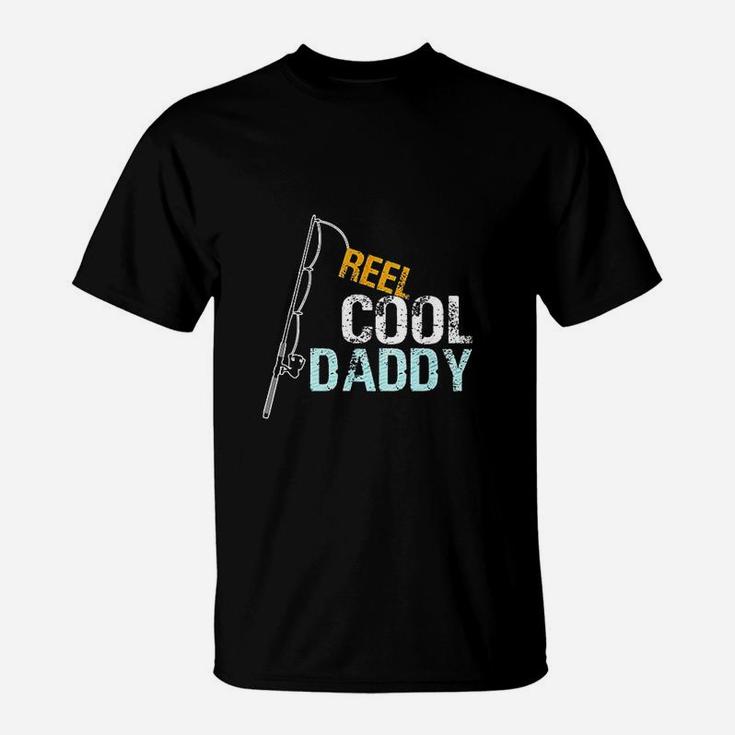 Dad Father Husband Hubby Present Gift Reel Cool Daddy T-Shirt