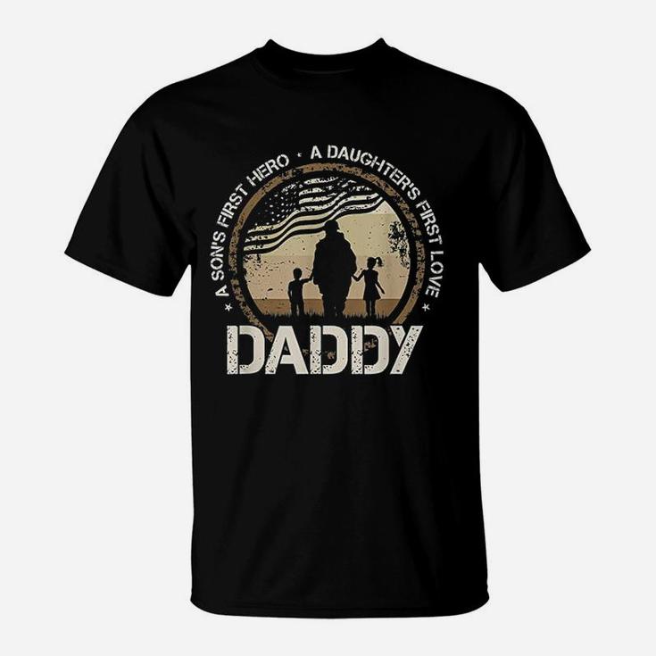Daddy A Sons First Hero Daughters First Love T-Shirt