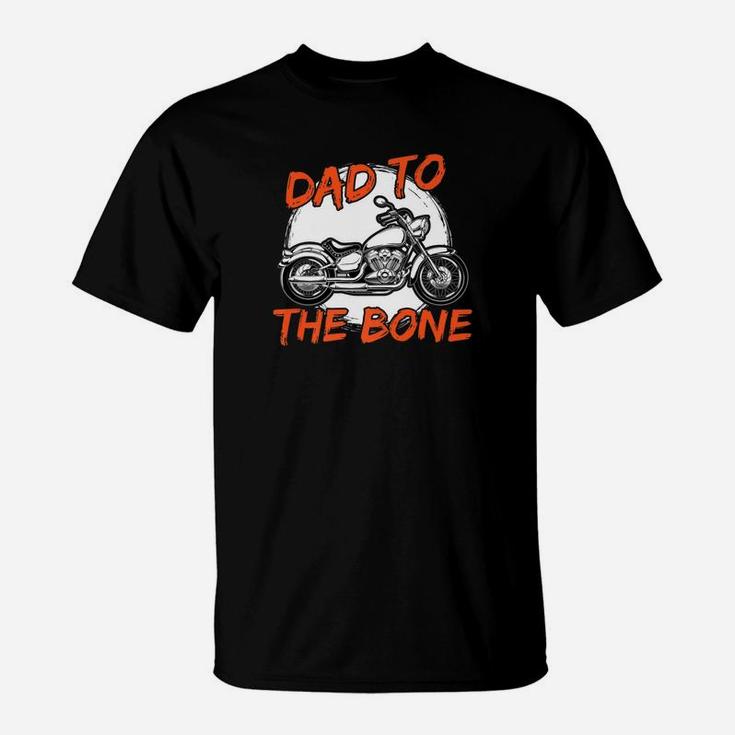 Daddy Life Shirts Dad To The Bone S Motorcycle Biker Men T-Shirt