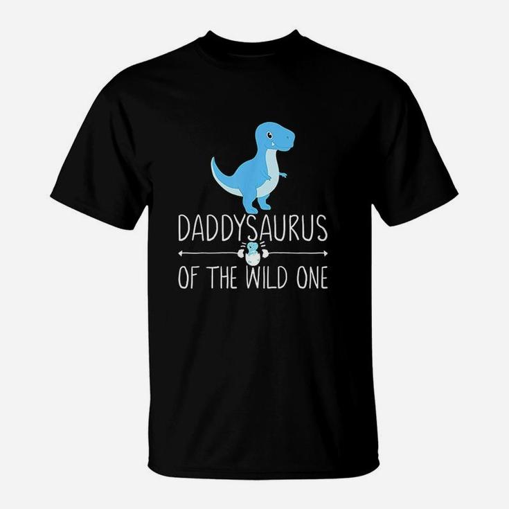 Daddysaurus Rex Daddy Dinosaur With Babysaurus Egg Cute Dads T-Shirt