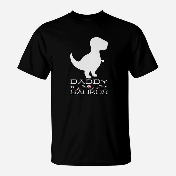 Daddysaurus Rex Funny Fathers Day Gift Idea For Daddy Premium T-Shirt