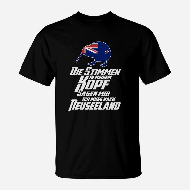Die Stimme Ich Muss Nach Neuseeland T-Shirt
