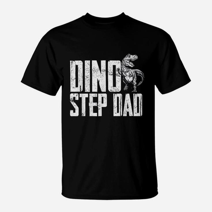 Dino Step Dad Dinosaur Family Matching T-Shirt