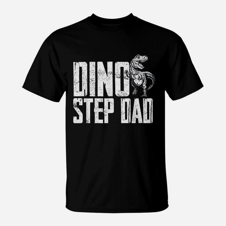 Dino Step Dad Dinosaur Family T-Shirt