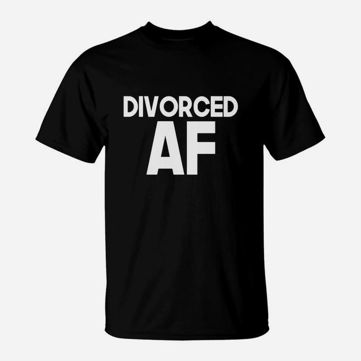 Divorced Af Relationship Divorce Status Funny Gift T-shirt T-Shirt